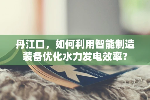 丹江口，如何利用智能制造装备优化水力发电效率？