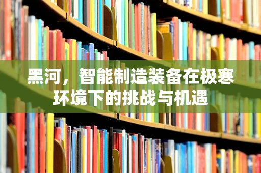 黑河，智能制造装备在极寒环境下的挑战与机遇