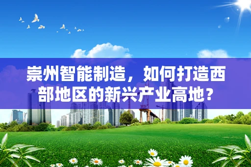 崇州智能制造，如何打造西部地区的新兴产业高地？