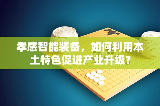 孝感智能装备，如何利用本土特色促进产业升级？