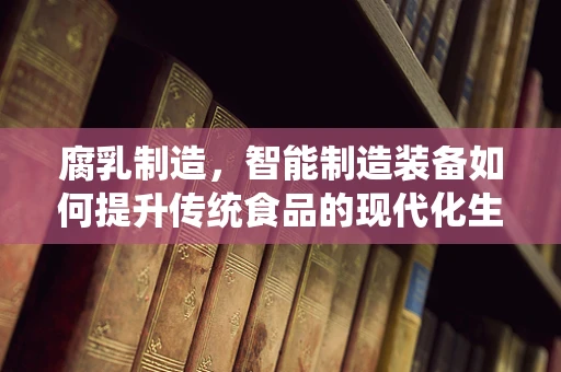腐乳制造，智能制造装备如何提升传统食品的现代化生产？