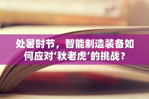 处暑时节，智能制造装备如何应对‘秋老虎’的挑战？