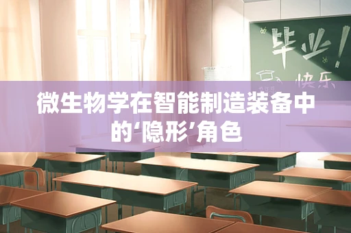 微生物学在智能制造装备中的‘隐形’角色