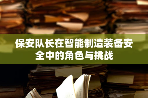 保安队长在智能制造装备安全中的角色与挑战