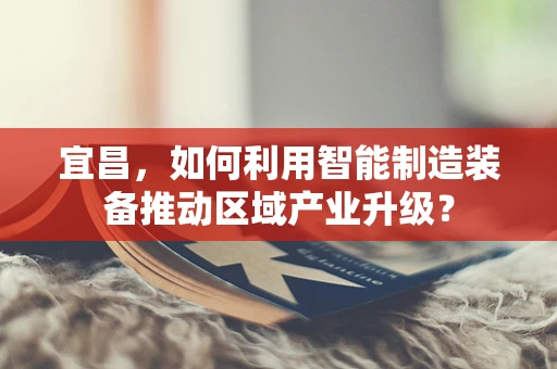 宜昌，如何利用智能制造装备推动区域产业升级？