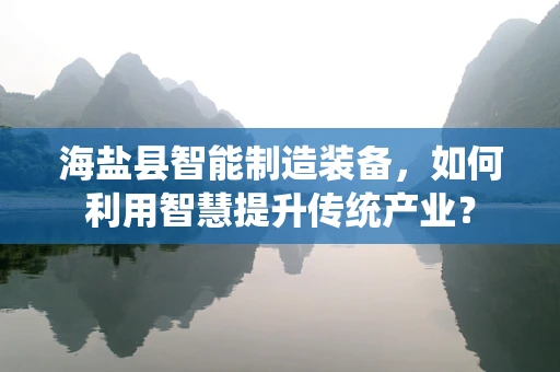 海盐县智能制造装备，如何利用智慧提升传统产业？