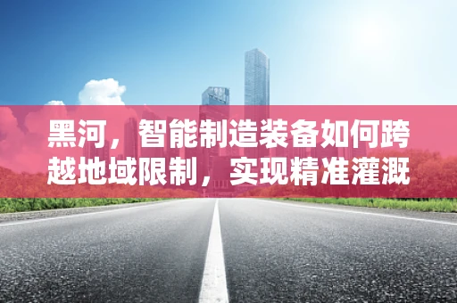 黑河，智能制造装备如何跨越地域限制，实现精准灌溉？