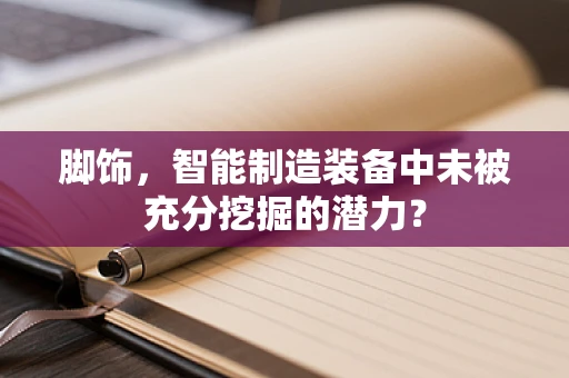 脚饰，智能制造装备中未被充分挖掘的潜力？