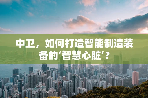 中卫，如何打造智能制造装备的‘智慧心脏’？