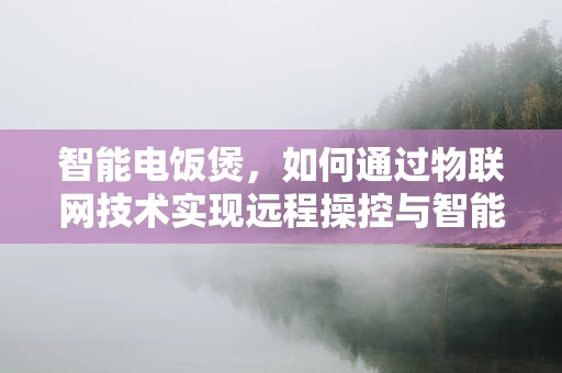 智能电饭煲，如何通过物联网技术实现远程操控与智能烹饪？