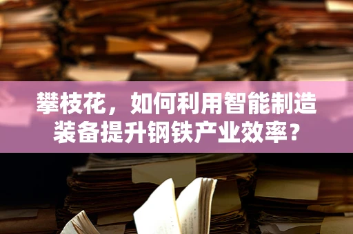 攀枝花，如何利用智能制造装备提升钢铁产业效率？