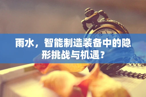 雨水，智能制造装备中的隐形挑战与机遇？