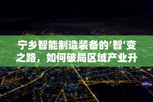 宁乡智能制造装备的‘智’变之路，如何破局区域产业升级？